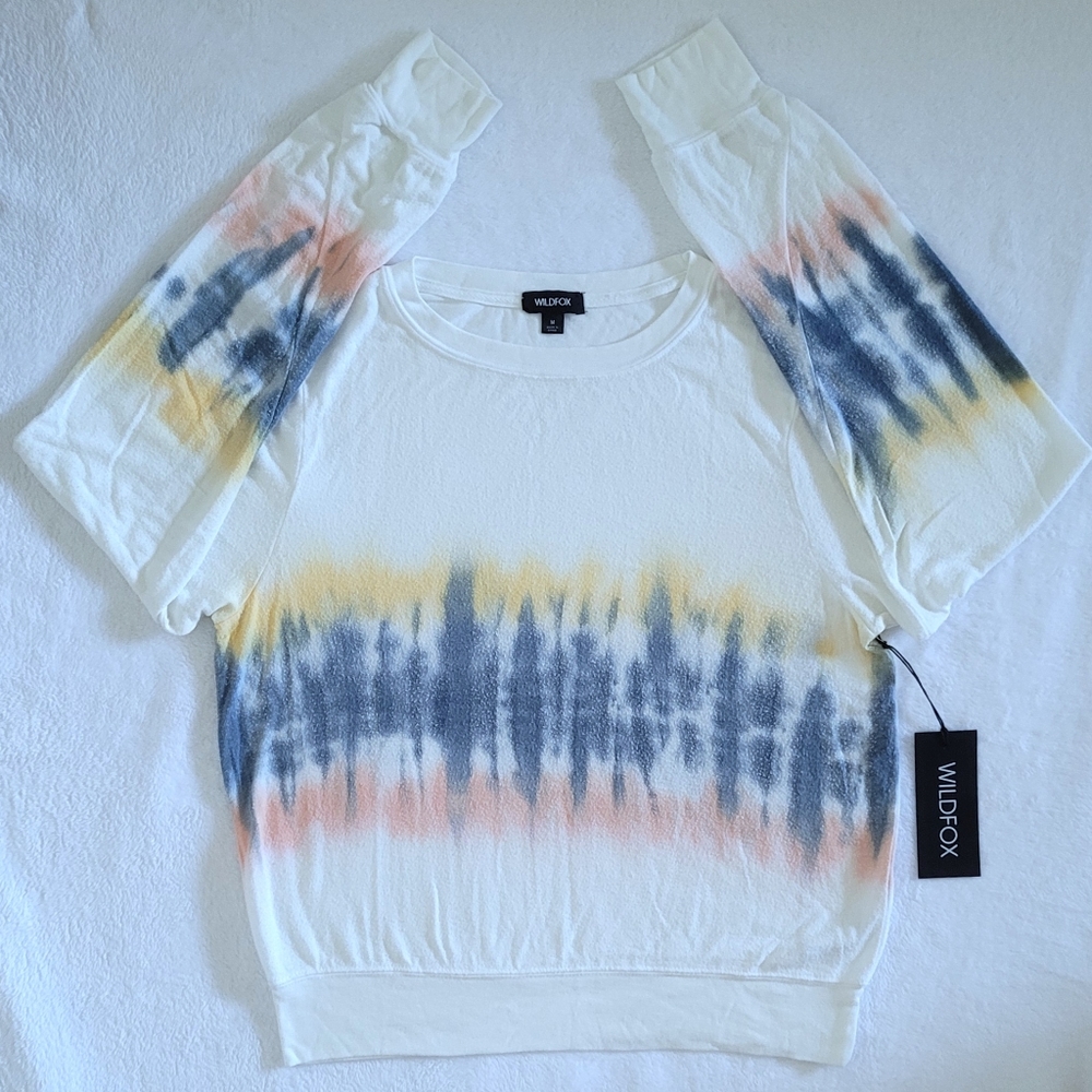 Wildfox🦊 "Baja Burst" Tie Dye☮️ Sweatshirt  - NWT